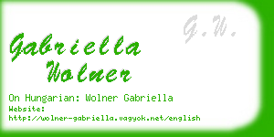 gabriella wolner business card